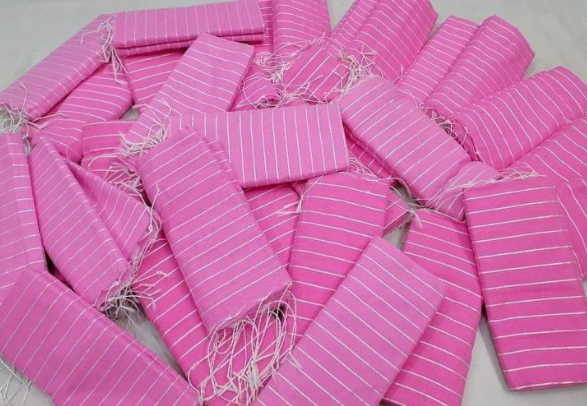 A beautiful pink half-silk saree featuring elegant chumki detailing. Perfect for women who love a traditional yet fashionable look. Suitable