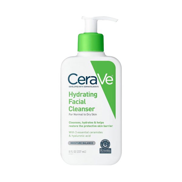 CeraVe Face Wash, Hydrating Facial Cleanser for Normal to Dry Skin