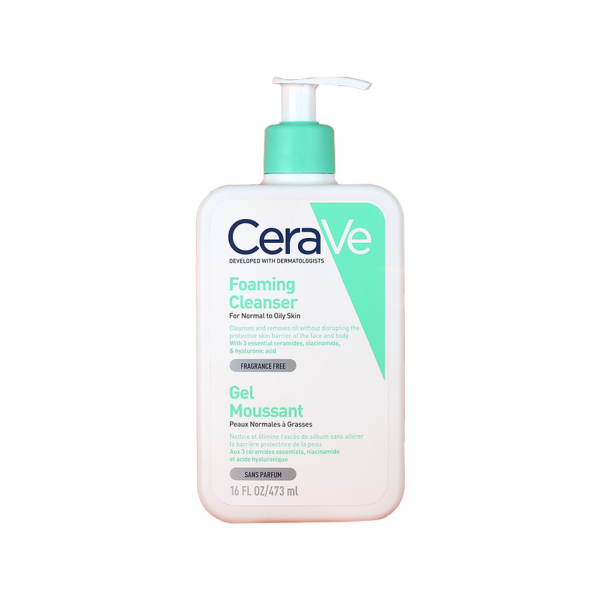 Cerave Foaming Cleanser For Normal To Oily Skin