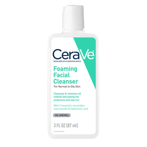 Cerave Foaming Facial Cleanser For normal To Oily Skin