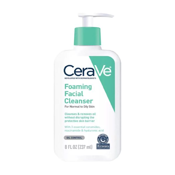 CeraVe Foaming Facial Cleanser for Normal to Oily Skin