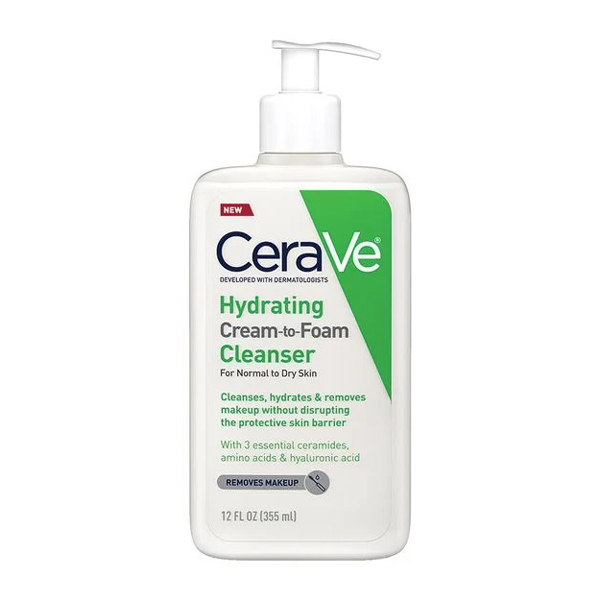 Cerave Hydrating Cream-to-Foam Cleanser