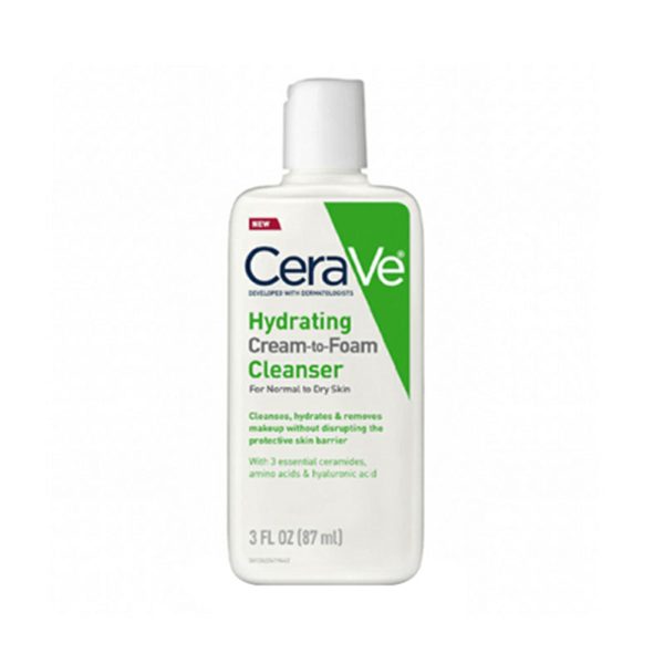 CeraVe Hydrating Cream to Foam Cleanser For Normal to Dry Skin