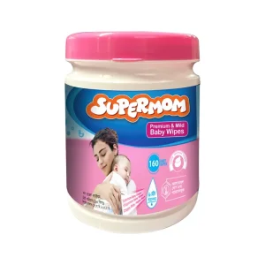Super Mom Baby Wipes Jar 120Pcs