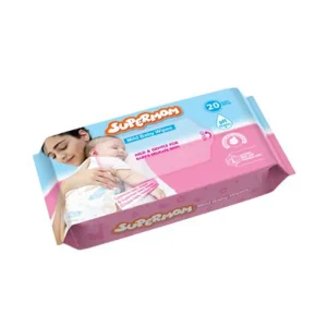 Supermom Premium Mild Baby Wipes 20Pcs